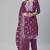 Multicolor embroidered organza salwar