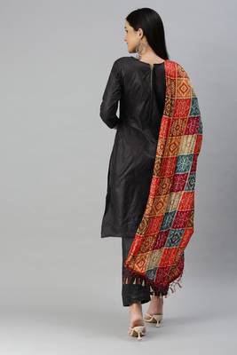 Black embroidered cotton salwar 3