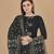 Black woven cotton salwar