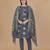 Grey woven cotton salwar