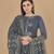 Grey woven cotton salwar