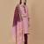 Pink woven cotton salwar