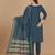 Multicolor woven cotton salwar