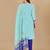 Green woven cotton salwar
