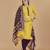 Yellow woven cotton salwar