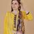 Yellow woven cotton salwar