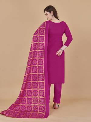 Pink woven jacquard salwar 3