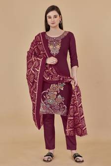 Multicolor woven jacquard salwar