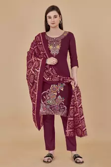 Multicolor woven jacquard salwar