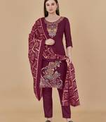 Multicolor woven jacquard salwar