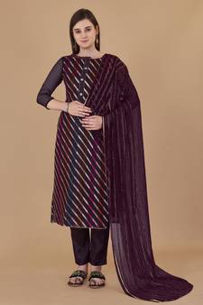 Multicolor woven jacquard salwar