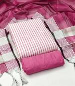 Multicolor woven cotton salwar