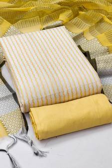 Multicolor woven cotton salwar