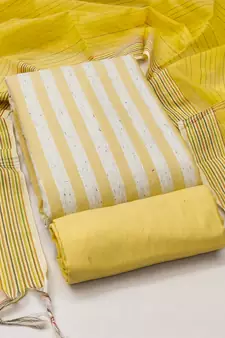Multicolor woven cotton salwar