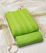 Green woven cotton salwar