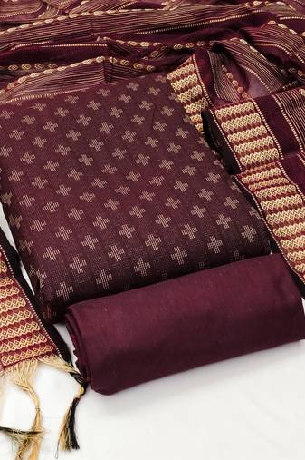 Multicolor woven cotton salwar