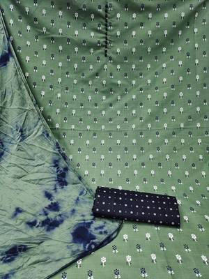Green woven cotton salwar 2