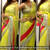 Monika Soni Parrot Green embroidered Net saree with blouse
