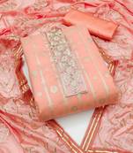 Multicolor embroidered jacquard salwar