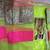 Monika Soni Parrot Green embroidered Net saree with blouse