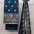Blue embroidered chanderi salwar