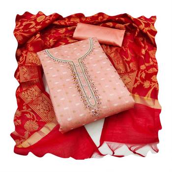 Multicolor embroidered jacquard salwar 3