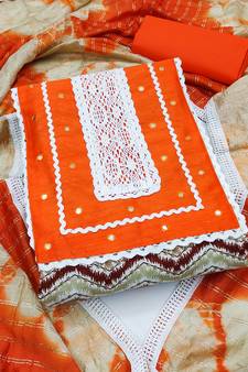 Multicolor woven cotton salwar