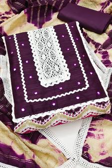 Multicolor woven cotton salwar