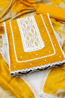 Multicolor woven cotton salwar