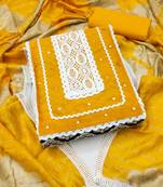 Multicolor woven cotton salwar