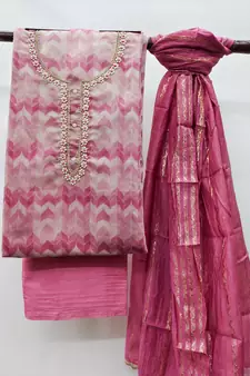 Multicolor embroidered cotton salwar