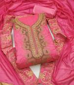 Pink embroidered cotton salwar