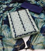 Green embroidered Art Silk salwar