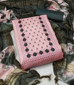 Pink embroidered Art Silk salwar