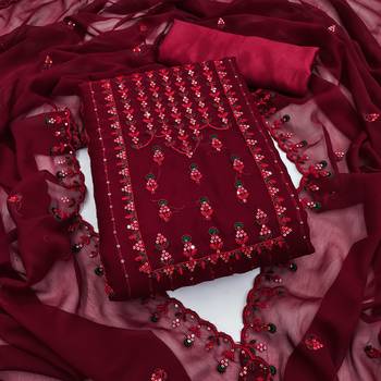 Multicolor embroidered georgette salwar 1