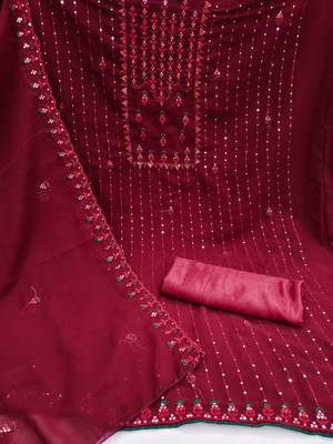 Multicolor embroidered georgette salwar 2