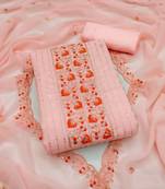 Multicolor embroidered georgette salwar