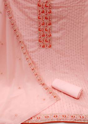 Multicolor embroidered georgette salwar 2
