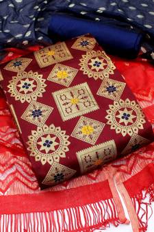 Multicolor woven jacquard salwar