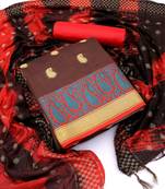 Brown woven Art Silk salwar