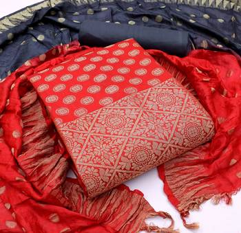 Red woven Art Silk salwar 1