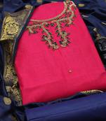 Pink embroidered cotton salwar