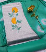 Grey embroidered cotton salwar