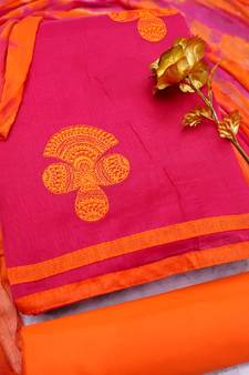 Pink embroidered cotton salwar