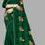 Green embroidered shimmer saree with blouse