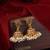 Gold ruby  jhumkas