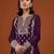 Georgette Based Purple Palazzo Set