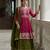 Fancy Peplum Style Palazzo Suit Rani Pink