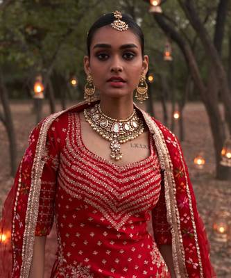 Phulkari Lehenga With Choli 2