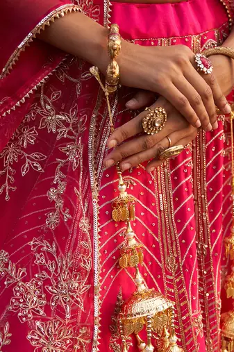 Hexagon Lehenga